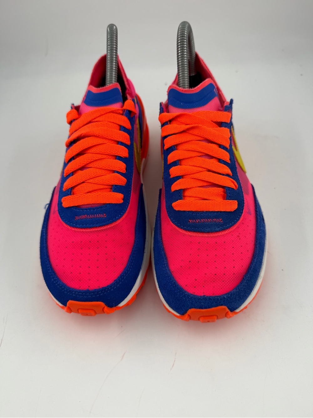 Nike Women’s Waffle One -SZ 6- Bright Citron Hyper Pink Trainers Shoes Sneakers - Picture 3 of 14